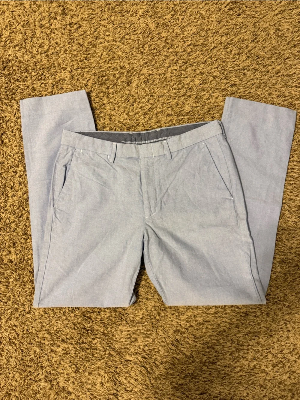 J. Crew Men’s Bowery Light Blue Chambray Chinos